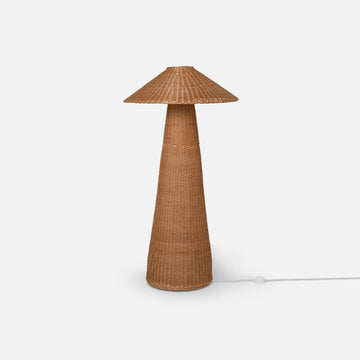 Dou floor lamp - Rattan - Natural
