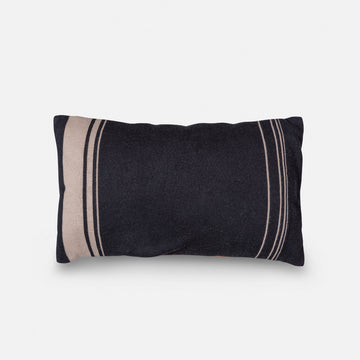 Yule pillow - Cotton - Black - Brique