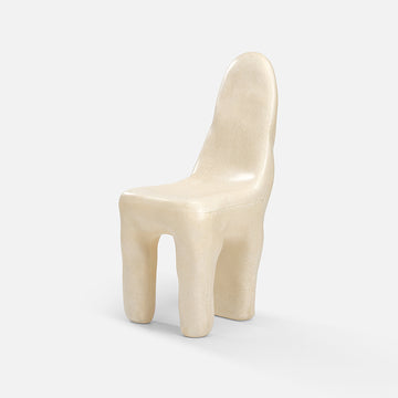 Kar playdough chair - fibreglass - off white