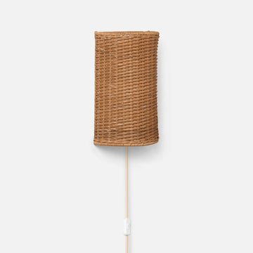 Dou Wall Lamp - Rattan - Natural