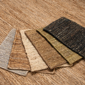 Nuna rug - hemp - green