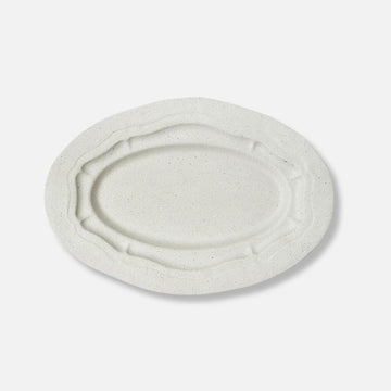 Cathy plate - stoneware - off - white