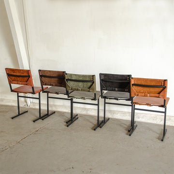 Memento chair - leather - metal