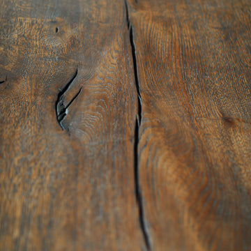 Burned coffee table - Wood - Brown