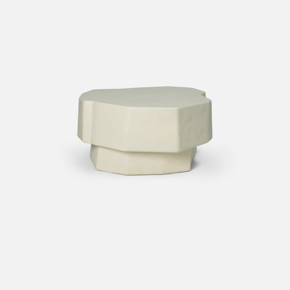Staffa coffee table small - Glassfibre Reinforced Concrete - Ivory