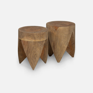 Tuur side tables - Wood - Natural