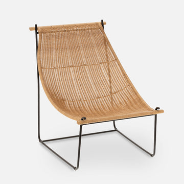 Sami lounge chair - Iron - Natural