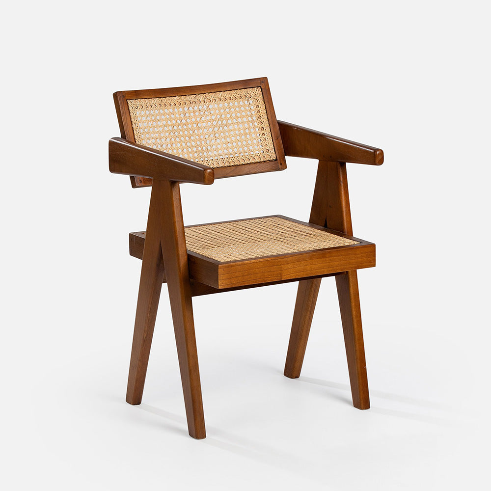 Duna office chair - rattan - wood