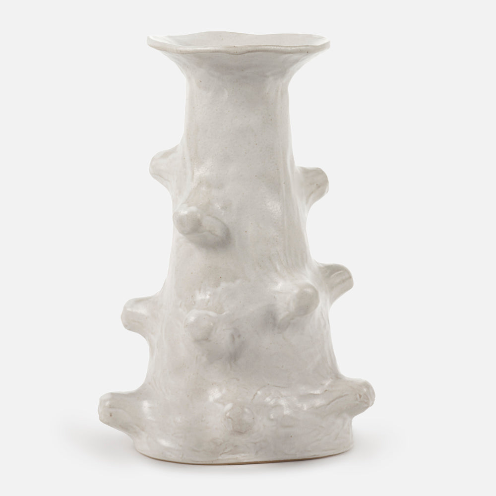 Jilly Vase - stoneware - white