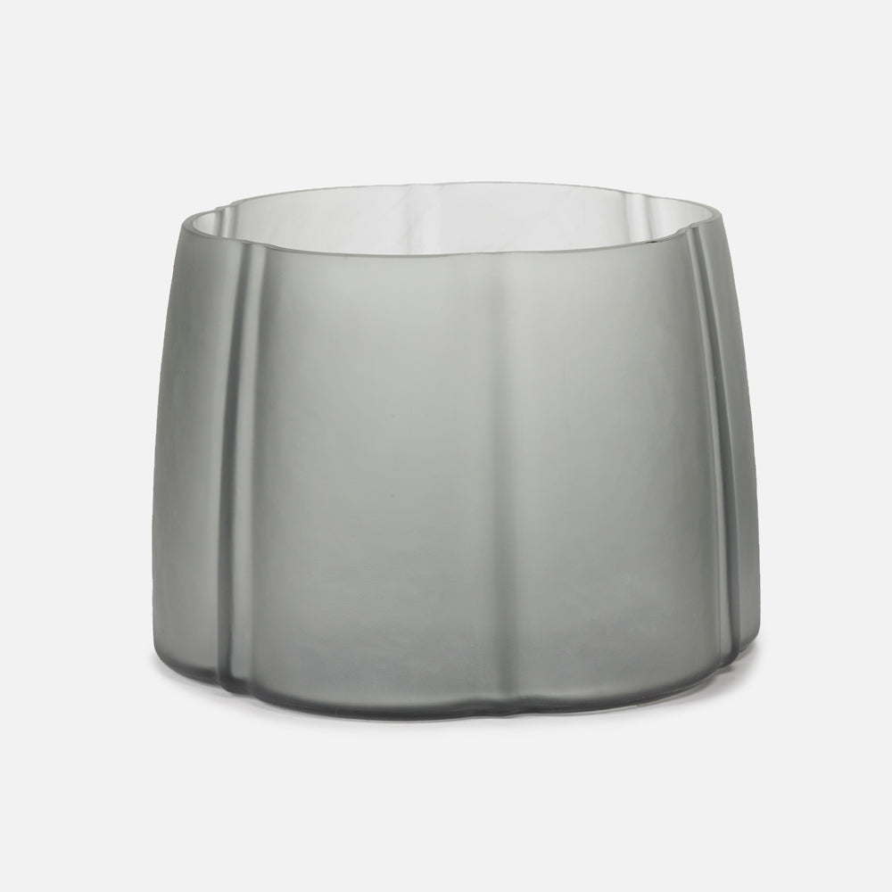 Piet vase - glass - grey