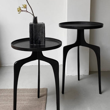 Jonjon side table set - steel - black