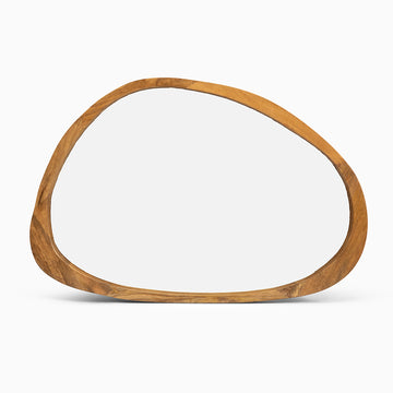 Kai mirror - wood - glass - brown