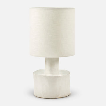 Catherine table lamp - stoneware - White matte