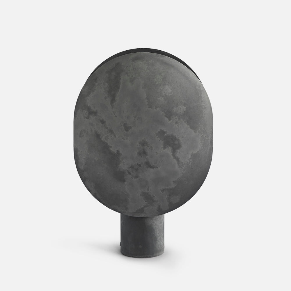 Clam table lamp - Iron oxidation - Cement grey