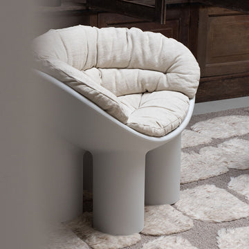 Roly Poly armchair - white