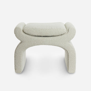 Siri stool - boucle - white