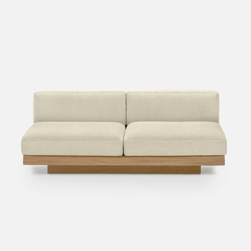 Rudolph outdoor sofa - Two seater - Wood - White