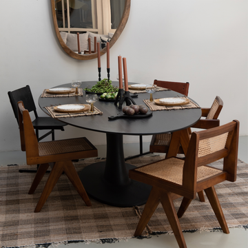 Envy dining table - oval - oak