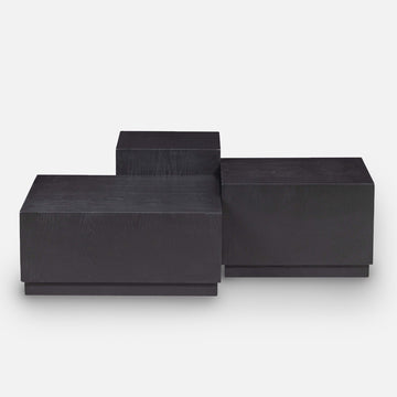 Katia coffee tables – mdf - ashwood - black