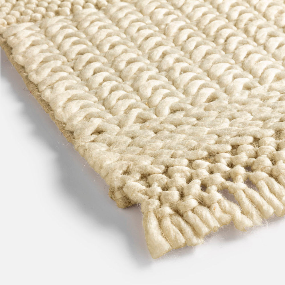 Kuma rug wool rug in ivory beautiful eyecather Shop only here!